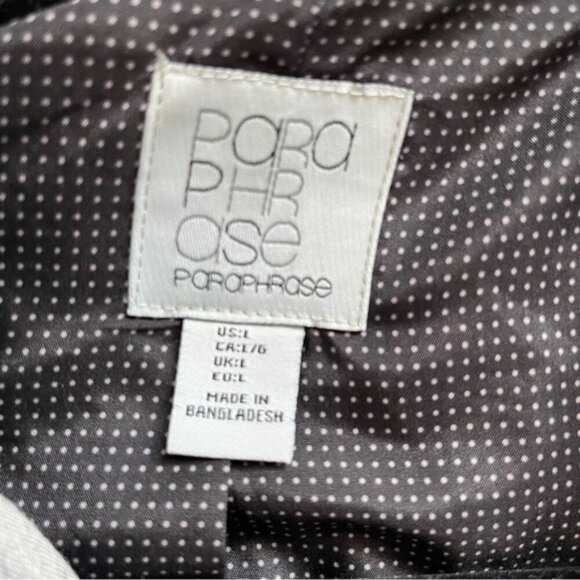 Paraphrase cotton blend gray blazer Sz M - Picture 6 of 10